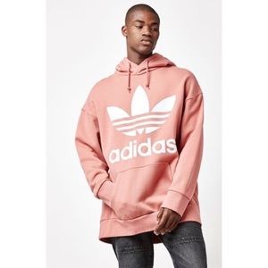 adidas mens pink hoodie